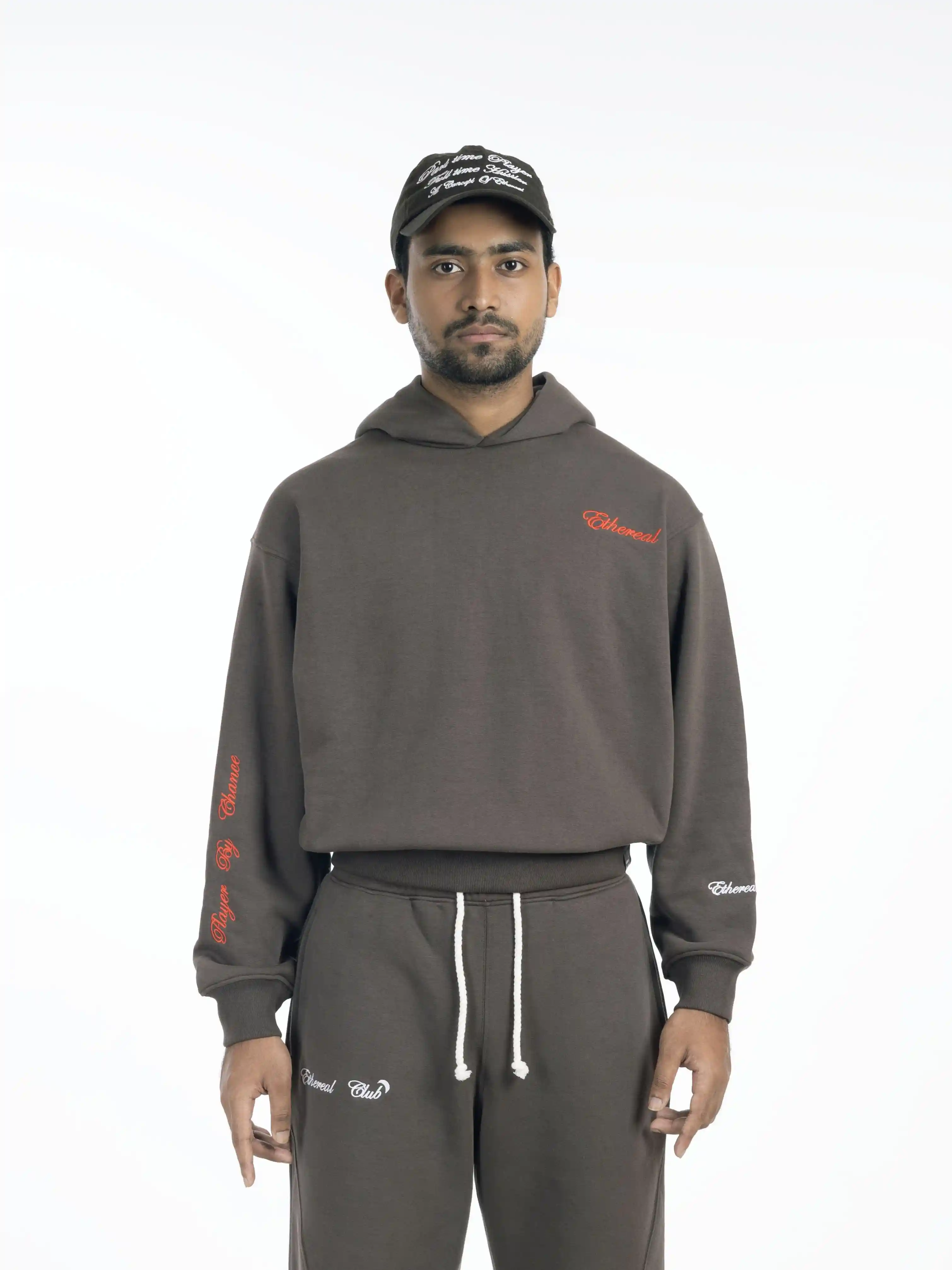 Ash Grey Box Cut Cropped Hoodie – Player By Chance